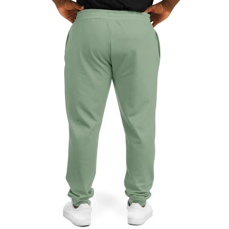 Shaded Pale Pastel Green Gray Joggers | Unisex | with PLUS sizes | C22M0Y30K30