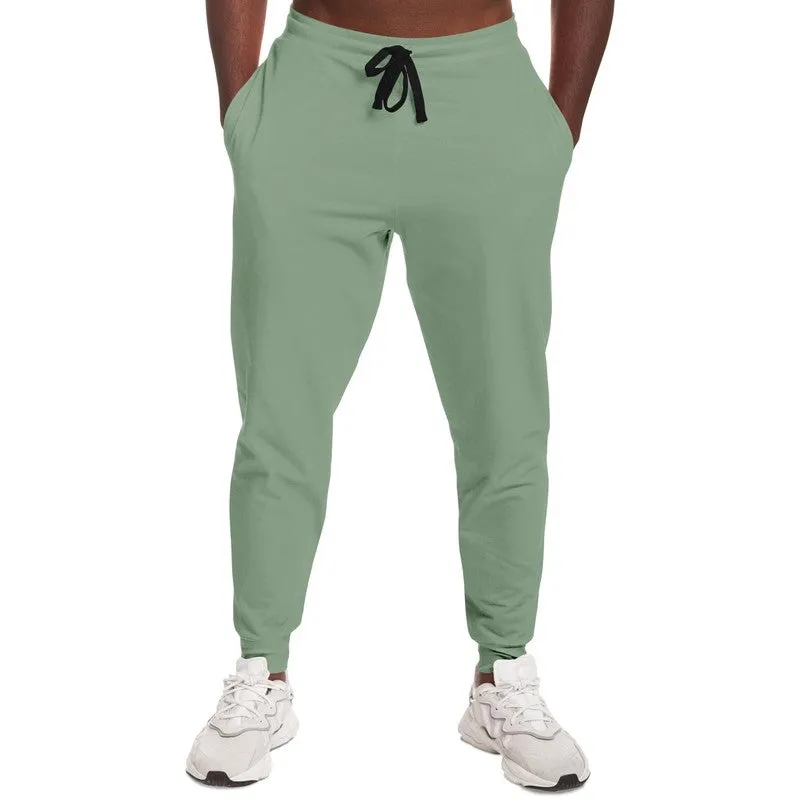 Shaded Pale Pastel Green Gray Joggers | Unisex | with PLUS sizes | C22M0Y30K30