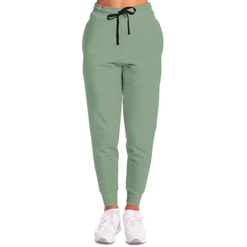 Shaded Pale Pastel Green Gray Joggers | Unisex | with PLUS sizes | C22M0Y30K30