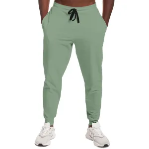 Shaded Pale Pastel Green Gray Joggers | Unisex | with PLUS sizes | C22M0Y30K30