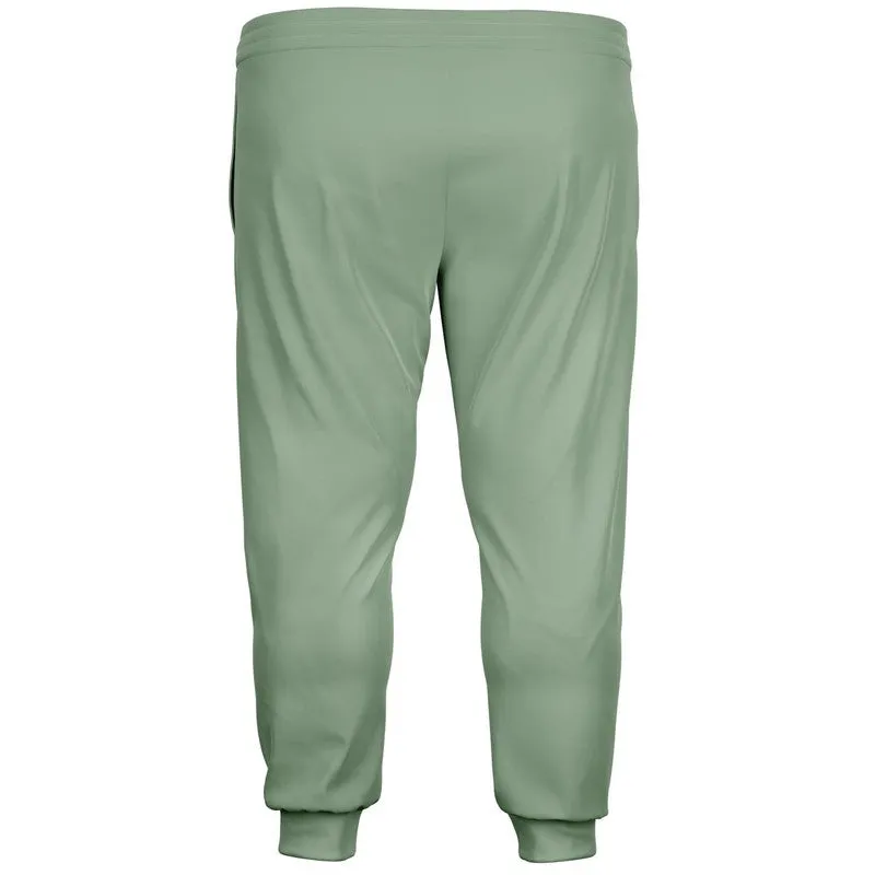 Shaded Pale Pastel Green Gray Joggers | Unisex | with PLUS sizes | C22M0Y30K30