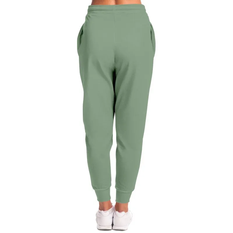 Shaded Pale Pastel Green Gray Joggers | Unisex | with PLUS sizes | C22M0Y30K30