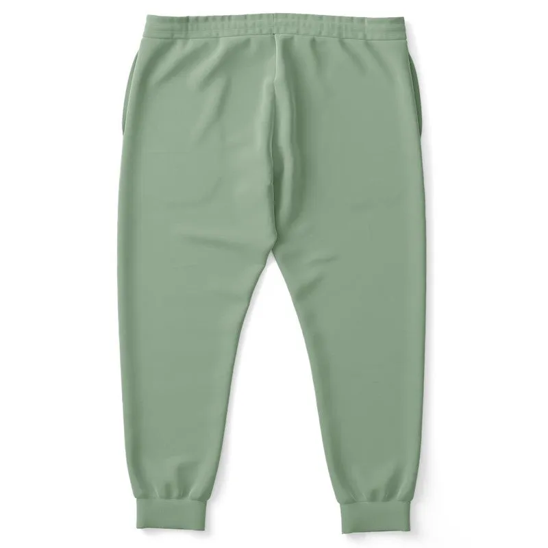 Shaded Pale Pastel Green Gray Joggers | Unisex | with PLUS sizes | C22M0Y30K30