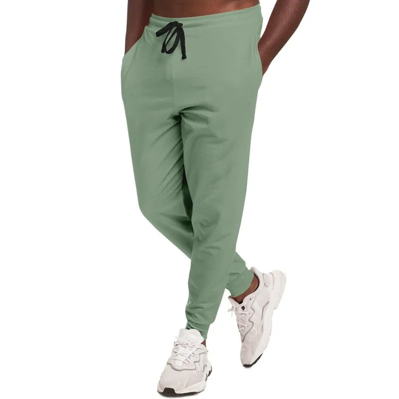 Shaded Pale Pastel Green Gray Joggers | Unisex | with PLUS sizes | C22M0Y30K30
