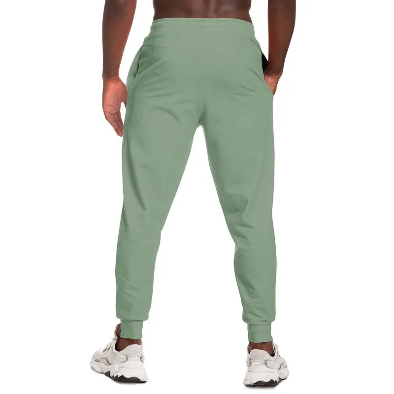 Shaded Pale Pastel Green Gray Joggers | Unisex | with PLUS sizes | C22M0Y30K30