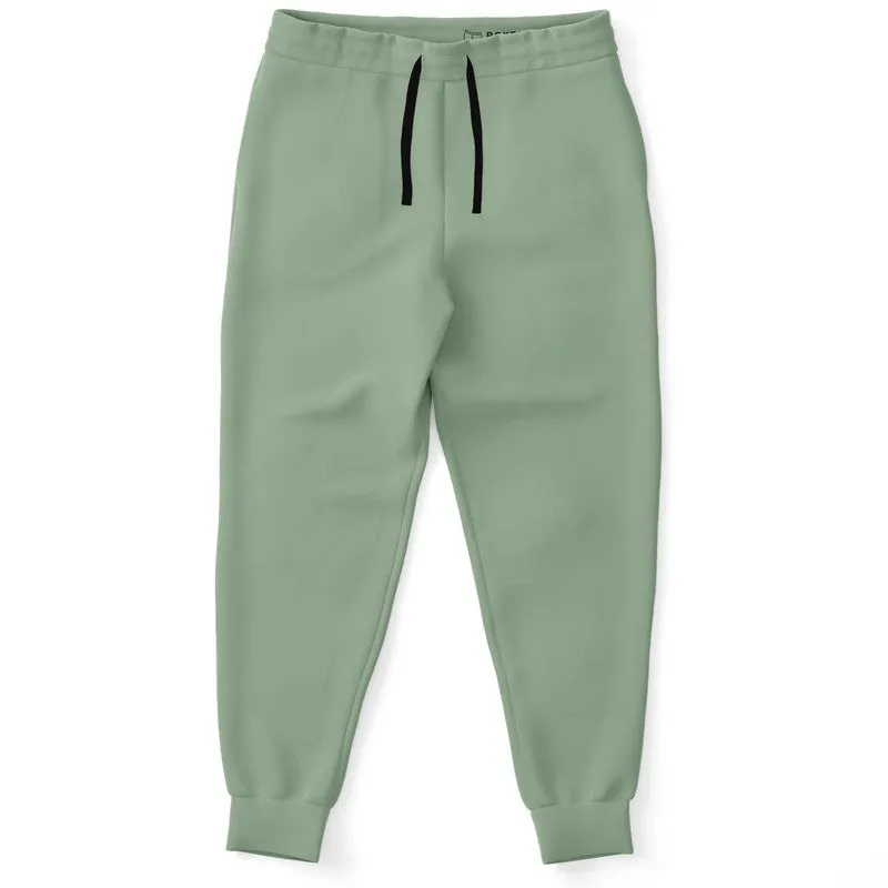 Shaded Pale Pastel Green Gray Joggers | Unisex | with PLUS sizes | C22M0Y30K30