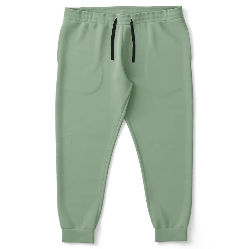 Shaded Pale Pastel Green Gray Joggers | Unisex | with PLUS sizes | C22M0Y30K30