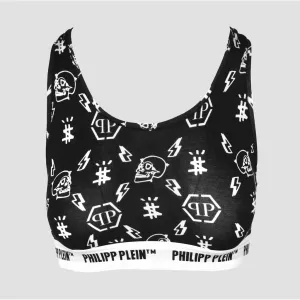 Skull Print Sports Bra 2 Piece Set - Stylish and Edgy Activewear