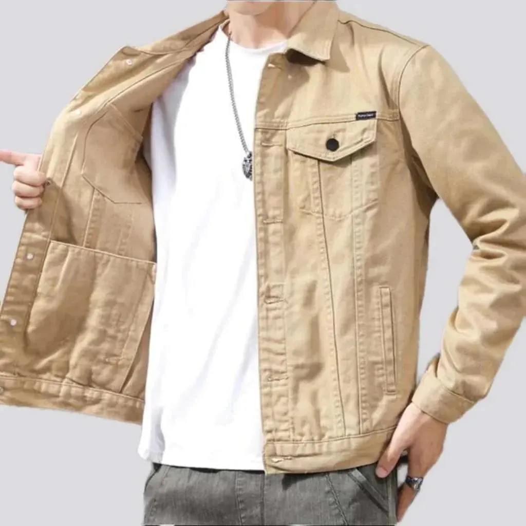 Slim non-formal denim jacket for men
