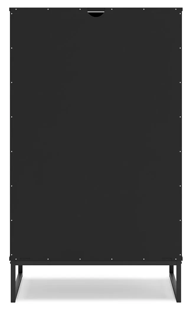 Socalle Queen Panel Headboard with Dresser and Chest in Black