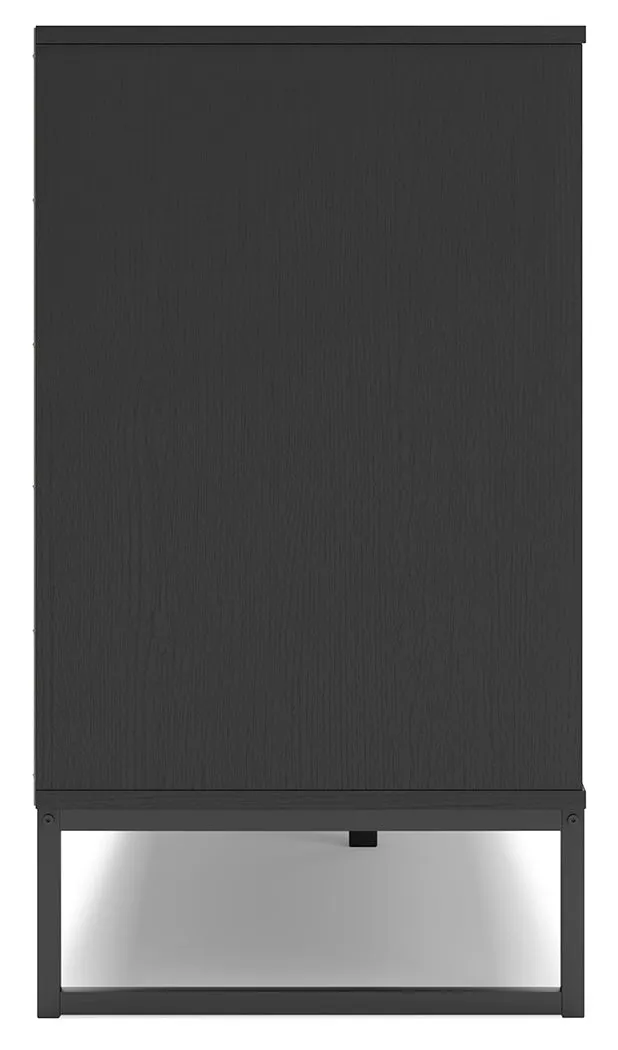 Socalle Queen Panel Headboard with Dresser and Chest in Black
