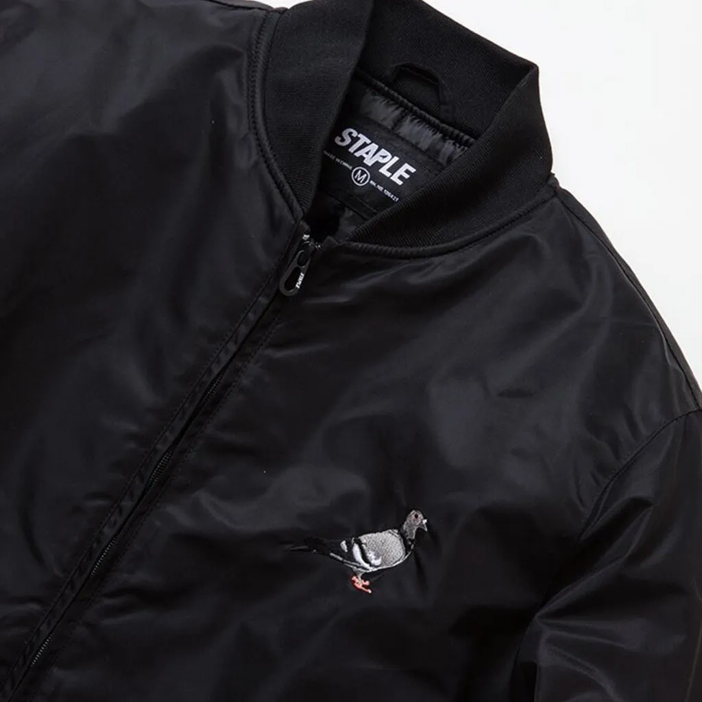 Staple Pigeon Vestry Bomber Jacket Black