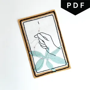 The Magician Tarot Patch - Downloadable PDF Embroidery Pattern