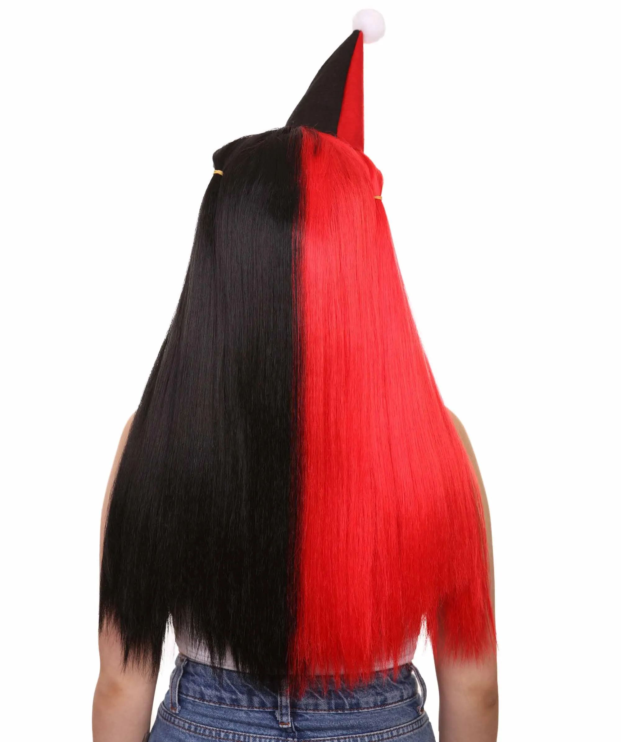 Women's Clown Girl Styles Wig with Hat | Character Cosplay Halloween Wigs | Premium Breathable Capless Cap
